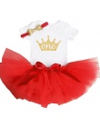 1 rok Baby Girl Dress Księżniczka Dziewczyny Tutu Sukienka Tolldler Ubrania Dla Dzieci Baby Chrzest 1st Pierwsze Urodziny Stroje