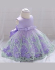 2018 vintage Baby Girl Dress Chrzest Chrzest Sukienki dla Dziewczynek 1st rok urodziny wesele odzież dla niemowląt bébés