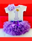 12 miesięcy My Little Baby Girl 1st Urodziny Sukienki Dla Dziewczynek Niemowlę Party Stroje Pierwsze Urodziny Garnitury (Pajacyk