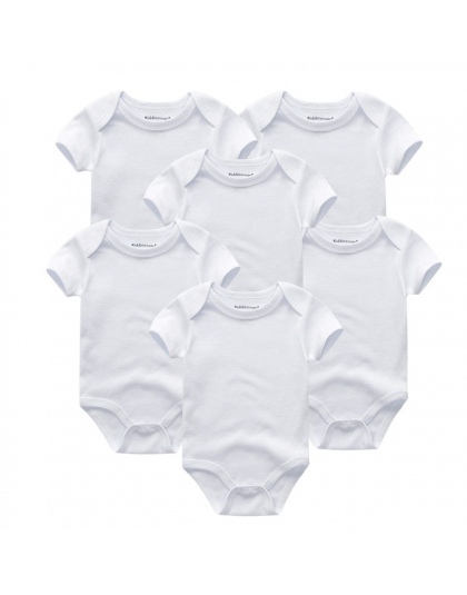 6 sztuk/partia noworodka body niemowlęce krótki sleevele ubrania dla dzieci O-neck 0-12 m dziecko Kombinezon 100% Bawełniane ubr