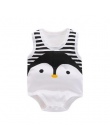 Lato 2018 Bez Rękawów Body New Born Baby Girl Śliczne Bawełniane Penguin Style Kombinezon Dla Baby Boy Ubrania Ubrania Dla Dziec