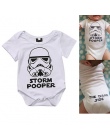 Bawełna Newborn Baby Dziewczyny Chłopcy Odzież Krótki Rękaw Body Drukuj Star Wars Uroczy Letni Kombinezon Stroje Chłopców Ubrani