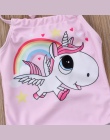 2018 Brand New Maluch Niemowlę Newborn Baby Dziewczyny Śliczne Unicorn Bikini Stroje Kąpielowe Strój Kąpielowy Kostiumy Kąpielow
