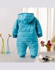 Snowsuit Dziecko zużycie Śnieg Bawełny Wyściełane Jednym Kawałku Ciepłe Odzieży Wierzchniej Odzieży Dla Dzieci Kombinezony Rompe
