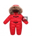 Przeznaczony do Rosyjski zima dziecko snowsuit, 90% kaczki dół kurtki dla dziewczynek płaszcze Zimowe Park dla chłopiec niemowlą