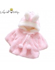 Dziewczynek odzież dla niemowląt bébés Koral aksamitu kaptur odzieży zimowe ubrania dla dzieci outwears cute noworodka ubrania k