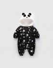 2018 Zima Panda Baby Pajacyki Kombinezony Body Kombinezon Noworodka Dziewczynka Chłopiec Kaczki Dół Snowsuit Dzieci niemowląt Zu