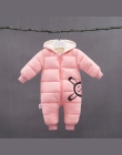 -30 stopni Nowy Jesień Zima płaszcz nosić Dziecko Noworodek Snowsuit Fotografia Chłopiec Ciepłe Romper Dół Bawełna Dziewczyny ub
