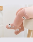 Newborn Maluch kolana wysokie skarpety Baby Girl Boy Skarpetki anti slip Cute Cat Cartoon Fox getry Dla noworodków niemowląt cie