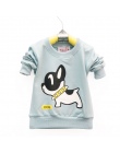 Lawadka Kompania Sport Boys Baby T-shirt Pies Wzór Z Długim Rękawem T Shirty dla chłopców Bawełniane Ubrania Dla Dzieci