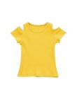 Lato Dzieci T Shirt Casual Proste Dziewczynek Miękkie Bawełniane Topy Kid Maluch Z Krótkim Rękawem T-shirty Dla Dzieci Odzież