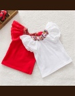 Krótki Rękaw T-shirt Dziewczyna Floral Collar T-shirty Dla Dzieci Dziewczynek Bluzki Bluzka Śliczne Tee Koszula 0-2Years