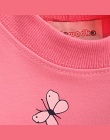 Lawadka Dziewczynek T-shirt Piękny Motyl Zespół Sportowy Z Długim Rękawem Koszulki dla Dziewczynek Bawełniane Ubrania Dla Dzieci