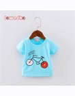 Sport Dla Dzieci Dziewczyny Chłopcy koszulka Krótki Rękaw Rowerów Wzór koszulki dla chłopców Bawełniane Ubrania Dla Dzieci