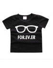 Nowy 2018 Kreskówki Dla Dzieci Chłopcy dziewczęta list print T shirt Chłopcy Koszulki Letnie Topy Nastolatek Odzież Tees