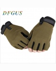 Rękawice Taktyczne wojskowe Zewnątrz Jazdy Rękawice Half Finger Mikrofibry Mężczyźni i kobiety Sportowe Ćwiczenia Fitness Gym Rę
