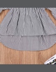 Dziecko Dzieci Dziewczyna Niemowlę przednia krótki powrót długi T-shirt W Paski Głośnik rękawem Bawełniane T-shirty Ubrania Stro