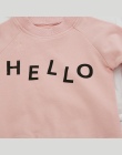 Jesień Bluzy Bawełniane T Shirt Dla Dzieci Chłopcy List Komentarzy Drukowane 6-24 M Dzieci Dziecięce Newborn Chłopcy i dziewczyn