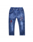 2018 wiosna moda dla dzieci chłopcy dżinsy dla dzieci odzież dla dzieci lato Chłopiec jeansowe Proste dżinsy spodnie na co dzień