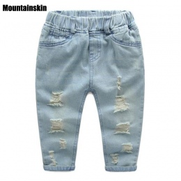 Mountainskin Chłopców Dżinsy Zgrywanie Dzieci Dziewczyny Boys baby Denim Spodnie Na Co Dzień Dżinsy dziecięce Spodnie jeansowe D
