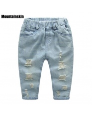 Mountainskin Chłopców Dżinsy Zgrywanie Dzieci Dziewczyny Boys baby Denim Spodnie Na Co Dzień Dżinsy dziecięce Spodnie jeansowe D