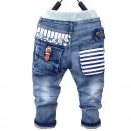 New18M-6Y lato Wiosna chłopiec spodnie jeansowe jesień dzieci dziecko dżinsy denim spodnie Bezpłatną wysyłkę dzieci