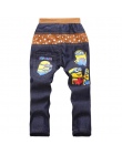 UNIKIDS Dzieci Moda Minion Odzież Chłopcy Spodnie Jeansowe Dla Dzieci spodnie Wąskie Dżinsy Spodnie Na Co Dzień