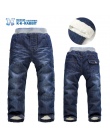 Wysoka jakość KK-KRÓLIK Grube Zimowe Moda Chłopcy Spodnie Spodnie Dla Dzieci Dzieci Dziecko Dziewczyny Dżinsy