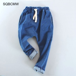 SQBCMW 2018 Moda Dla Dzieci Wiosna Jesień spodnie Dziewczyny Spodnie Spodnie Jeansowe dla Dzieci dla Chłopców Dorywczo Spodnie
