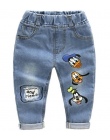 Spodnie Spodnie Moda Dla Dzieci Cartoon Dziewczyny Dżinsy marki Dzieci Chłopcy Spodnie Jeansowe Dziura Dżinsy Dzieci Mody Jean D