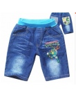 Nowy letni chłopcy dżinsy krótkie spodenki spodnie bawełniane dla dzieci odzież dla dzieci w stylu kreskówki dla dzieci