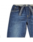 Nowa Wiosna i Jesień Dużych Chłopców Spodnie Na Co Dzień Spodnie Denim Jeans Nastolatków Dzieci Dzieci Ubrania Ciepłe Nity Elast