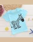 Dzieci z krótkim rękawem T-shirt dla Chłopca/Dziewczyny 2-9 lat Nastolatków dziecinne bawełna Postaci Fishbone Zebra osioł dziec