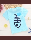 Dzieci z krótkim rękawem T-shirt dla Chłopca/Dziewczyny 2-9 lat Nastolatków dziecinne bawełna Postaci Fishbone Zebra osioł dziec