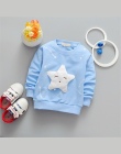 AiLe Królik Nowy Dziewczynek Odzież Banner Gwiazda Dziewczyny Z Długim Rękawem T Shirt dzieci Odzież Casual Topy Koszulkę k1