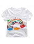 Zabawa Pomarańczowy Baby Girl Boy t-shirt Duże Dziewczynki Chłopcy Tee Shirts dla Dzieci Z Krótkim Rękawem t shirt 100% Bawełna 