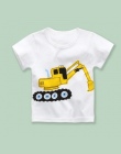 Zabawa Pomarańczowe Lato Baby Boy Dziewczyna Odzież Chłopcy Kreskówki Druku T Koszula Dzieci Bawełniane Topy T-Shirt Dla Dzieci 