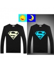 Luminous Długim Rękawem T-Shirt Dla Chłopców T Shirt Batman Boże Narodzenie Nastolatek dziewczyna Topy Rozmiar 10 11 12 14 lat N