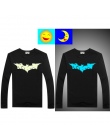 Luminous Długim Rękawem T-Shirt Dla Chłopców T Shirt Batman Boże Narodzenie Nastolatek dziewczyna Topy Rozmiar 10 11 12 14 lat N