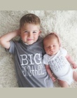 Rodzina Dopasowanie Ubrania Dla Dzieci Noworodka Boys Baby Body Wielki Brat T shirt Topy Stroje dla Małych i Dużych Brata
