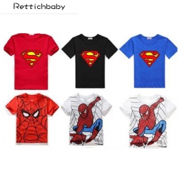 Nowy T shirt chłopięcy Spiderman Bawełniane Z Krótkim Rękawem T-shirt Drukowanie dzieci Cartoon Szary Dzieci Chłopcy dziecka ubr