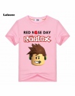 2018 Nowy ROBLOX RED NOSE DZIEŃ Stardust Chłopcy T Shirt Letnie Ubrania Dla Dzieci Gra Koszulka Dziewczyny Cartoon Topy Tees 3-1