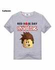 2018 Nowy ROBLOX RED NOSE DZIEŃ Stardust Chłopcy T Shirt Letnie Ubrania Dla Dzieci Gra Koszulka Dziewczyny Cartoon Topy Tees 3-1