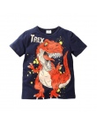 Nowy 2018 T Shirt chłopięcy Popularny Styl Bawełna Krótki rękaw T-shirt Drukowanie dzieci Cartoon Szare Dzieci Chłopców ubrania 