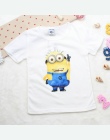 BBYIFU Chłopcy Dzieci Lato T Shirt Bawełna Śliczne Minion Cartoon Moda Krótka Koszulka Top & Tees Ubranka dla dzieci