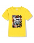 Lato Dla Dzieci Chłopcy Dziewczyny T Shirt 1 gta T-Shirt gta Ulicy Walka Długie z gta 5 ubrania Dzieci Trójniki Krótki rękawem D