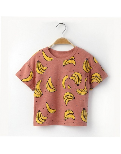 Moda Banana Drukowane T Shirt Dla Chłopca Bawełniane T-shirty Dla Dzieci lato Dzieci T Shirty Dla Chłopców O-neck Bluzki Z Krótk