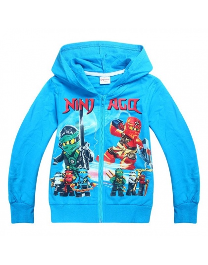 2018 nowych dzieci cartoon bawełna sweter Chłopcy Znosić Legoe Ninja Ninjago Bluzy Kostiumy Topy Koszule Bluza Jesień tkaniny