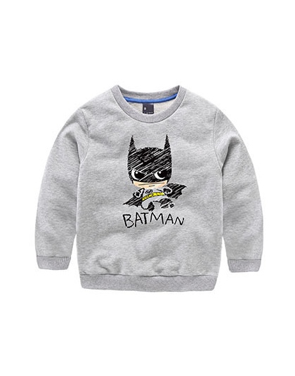 2018 Nowych Chłopców Bluzy Dzieci Batman T Koszula Dzieci Bluza T-shirt Dla Dzieci Wiosna Długim Rękawem Trójniki Bawełniane Mal