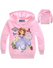 2018 Jesień Dziewczyny Bluza Dzieci Sofia Księżniczka Ubrania Różowy Shirt Dla Dziewczyn Koszulka Sofia Księżniczka Druku Bluzy 